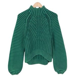 free people sweetheart mock neck sweater